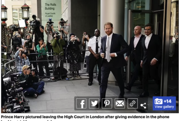 Prince Harry is grilled over ‘boozy’ night at ‘sleazy strip joint’ as he is accused of ‘speculating’ again after admitting he’s not sure if his phone was hacked – and tells lawyer ‘I’ll take your word for it’ in testy exchanges